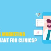 Why digital marketing is important for clinics – doctor and online marketing icons illustration